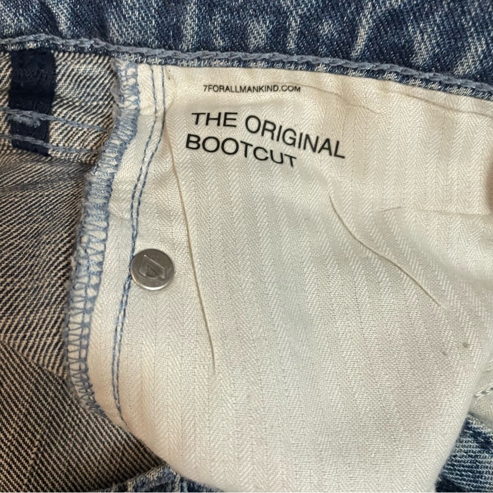 NWT New $278 7 For All Mankind Bootcut Beaded Floral Maribel Jeans Size 26 - Picture 9 of 11